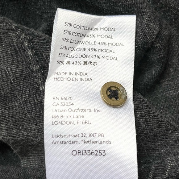 Anthropologie Pilcro Buttoned Balloon Sleeve Blouse in Washed Black, Size Small - Picture 10 of 11